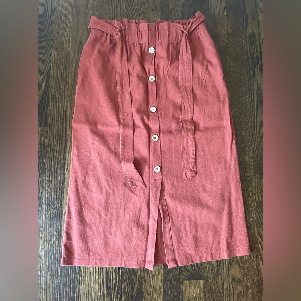 Midi Skirt - Orange